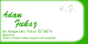 adam fuksz business card